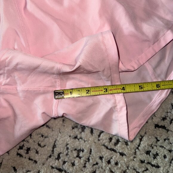 GYM Rainbow Women's High Waisted Running Shorts NWOT size Medium Pink - Picture 7 of 12